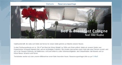 Desktop Screenshot of bedandbreakfastcologne.com